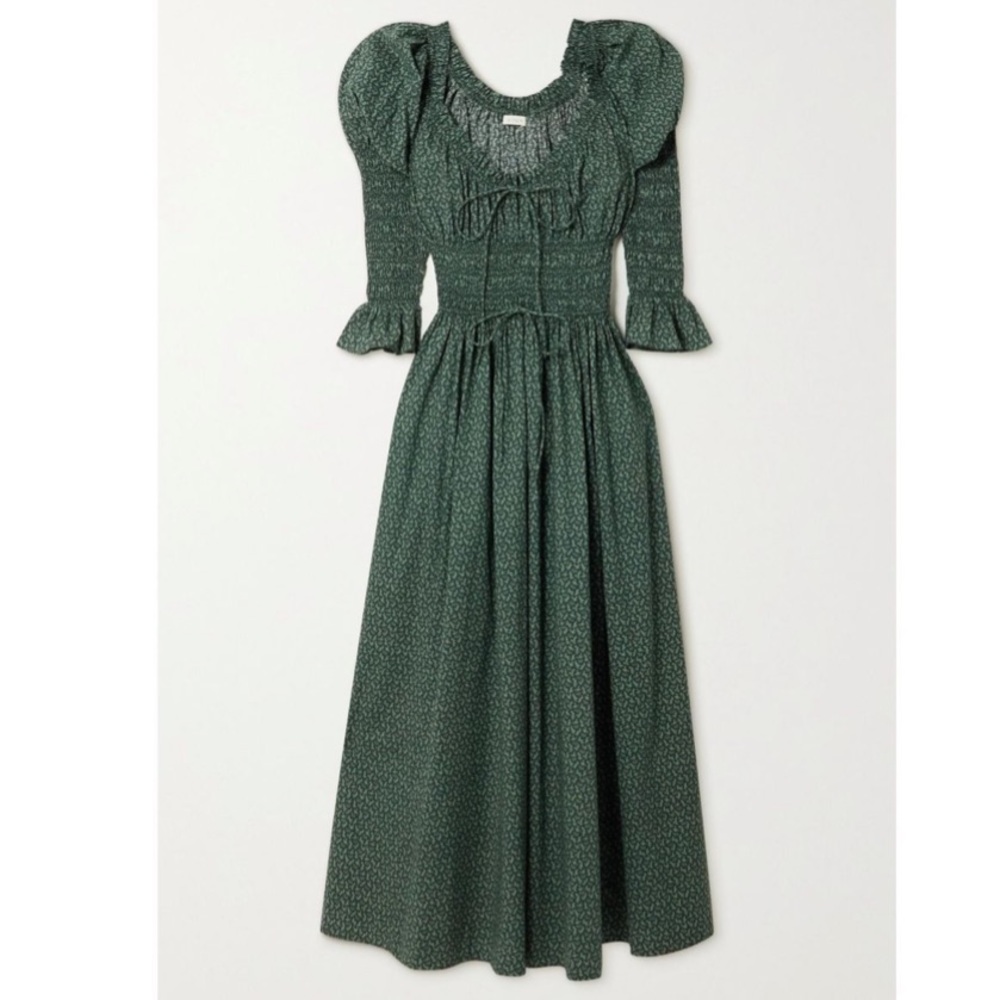 SOLD-NWT Kaira XS in Evergreen Winter Ditsy DOEN
